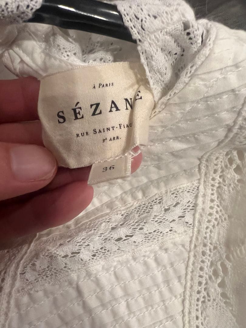 Sezane セザンヌ　コットンシャツ　サイズ36 やや大きめ