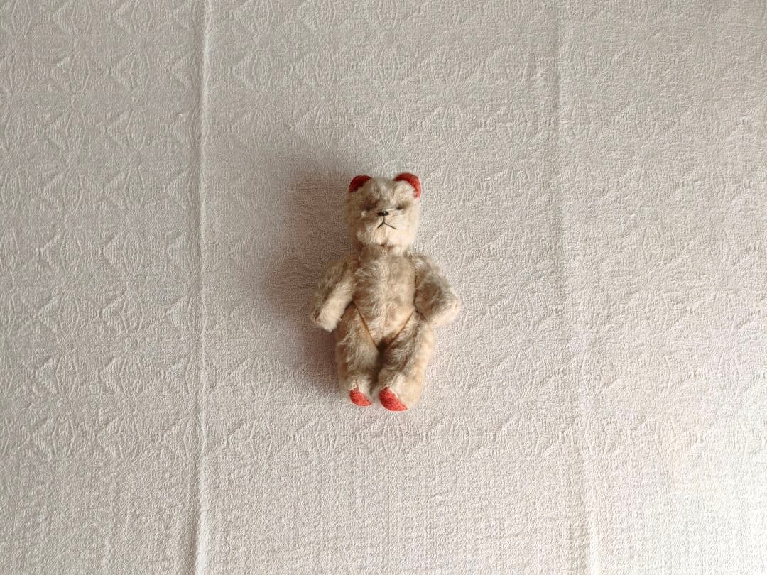 * vintage bear ❀ * 朱色のお耳の クマちゃん