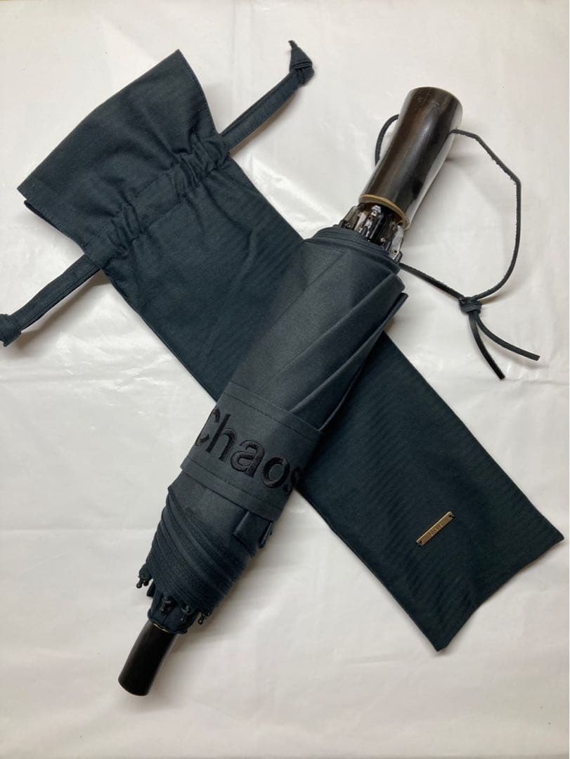 【新品】Chaos 傘 晴雨兼用 WAKAO 黒 男女兼用