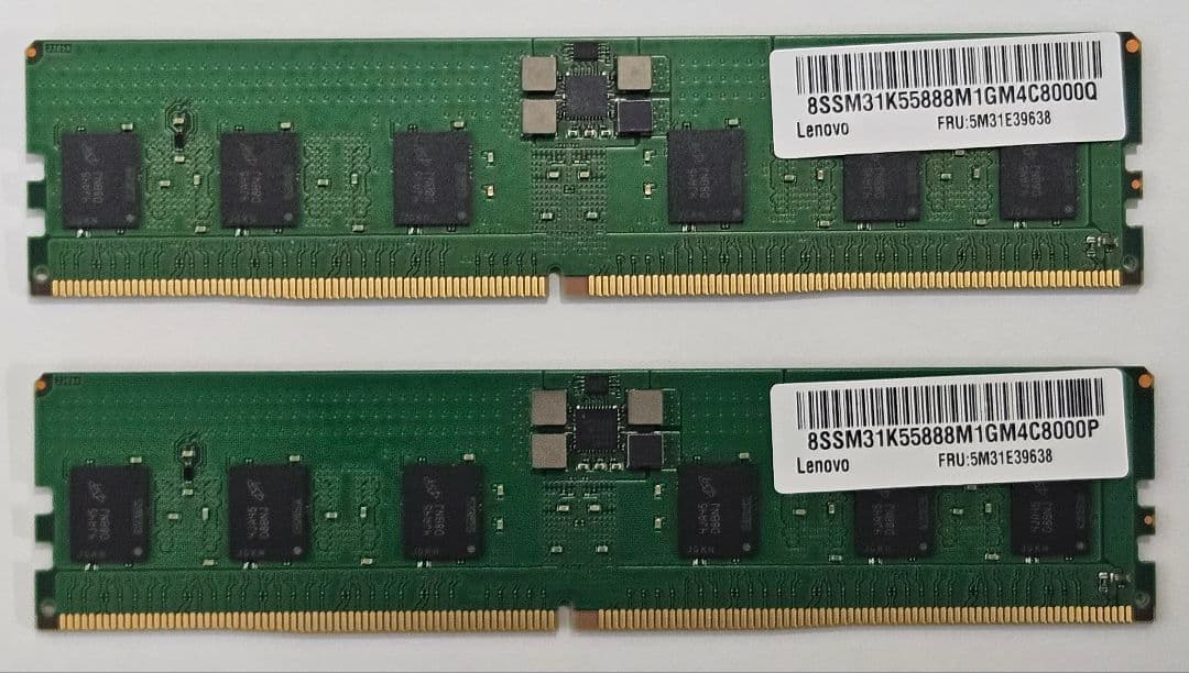 レノボ DDR5 16GBメモリ2本セット