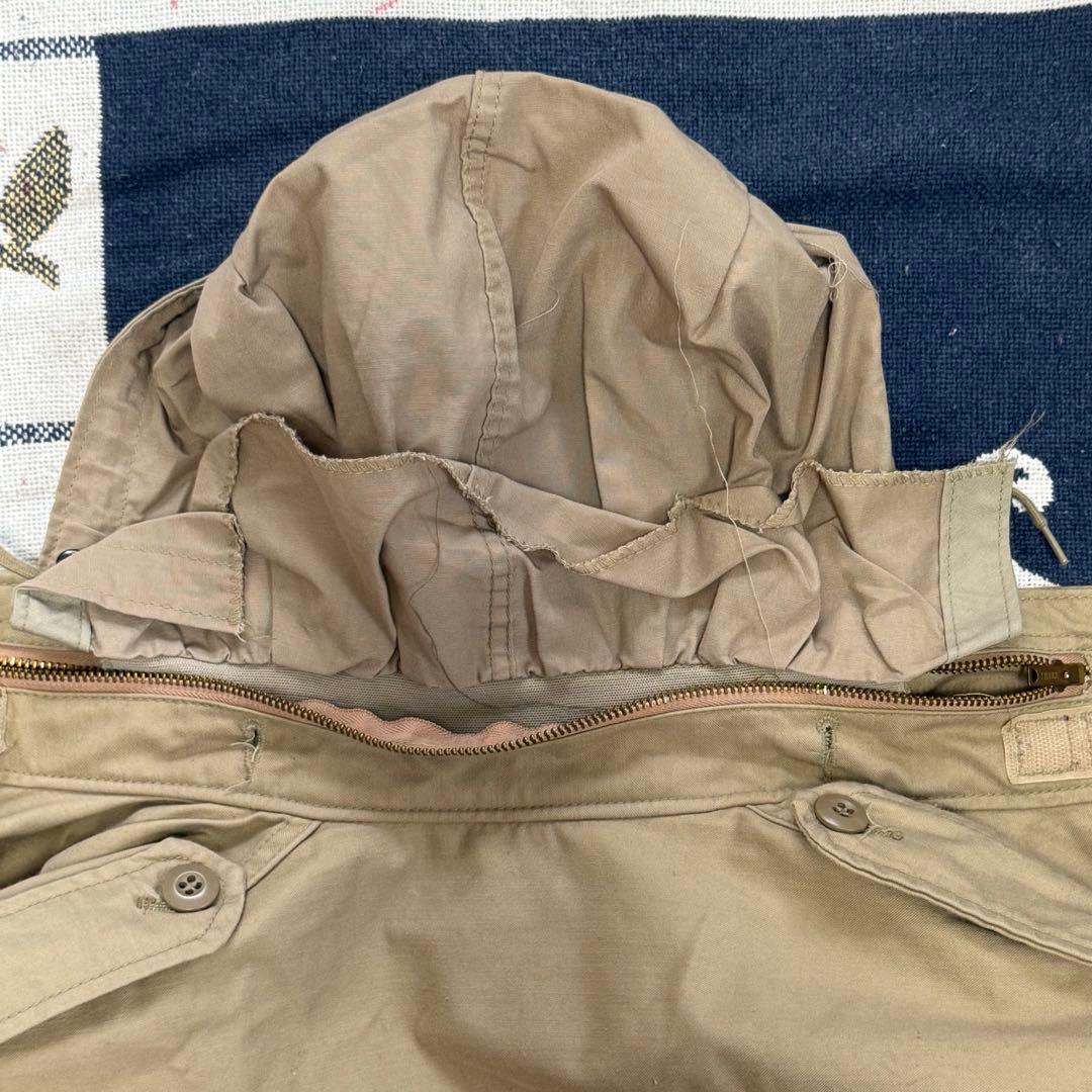 【USA製】ALPHA M-65 フィールドジャケット ベージュ 80s