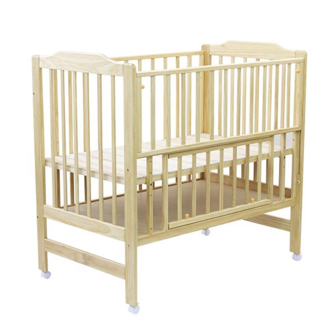 KATOJI カトージ ベビーベッド ハイタイプ　ナチュラル ほぼ未使用