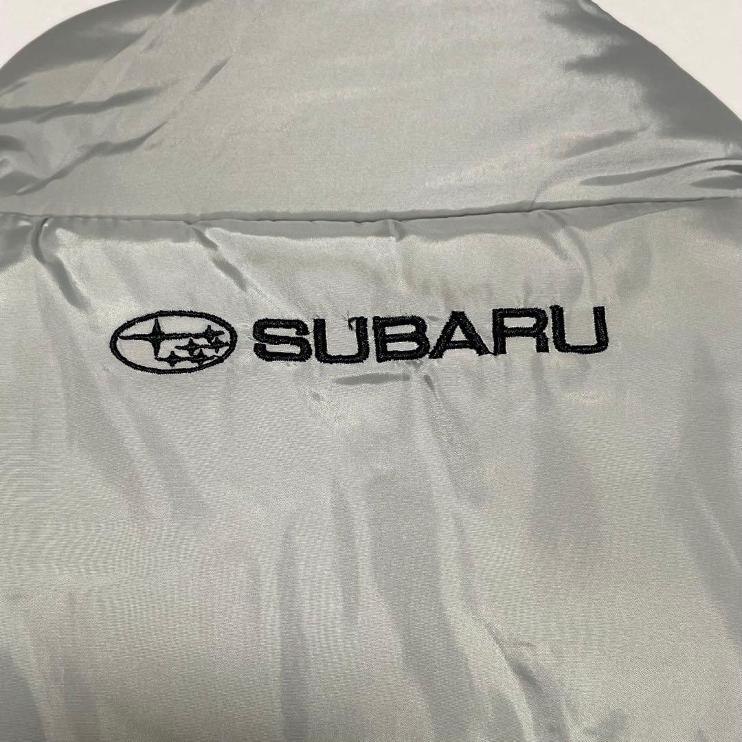 美品 SUBARU リバーシブル 中綿 ベスト 企業ロゴ ブラック スバル