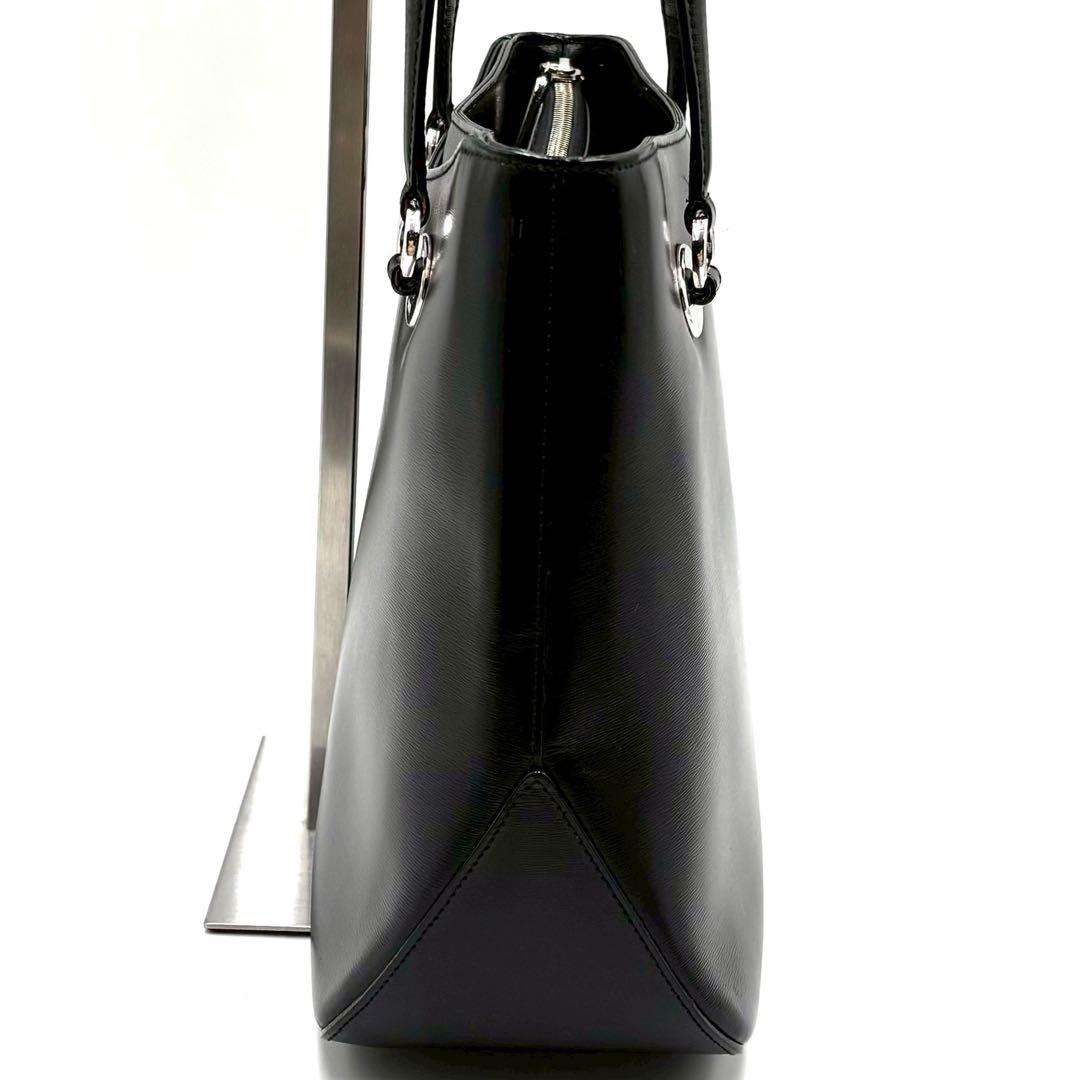 【美品】 WAKO ワコウ ハンドバッグ ブラック ハンドバッグ ロゴ