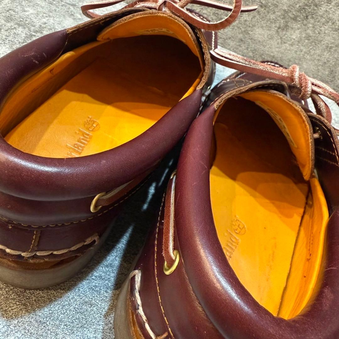 【定番】ティンバーランド デッキシューズ 3eye クラシック バーガンディ