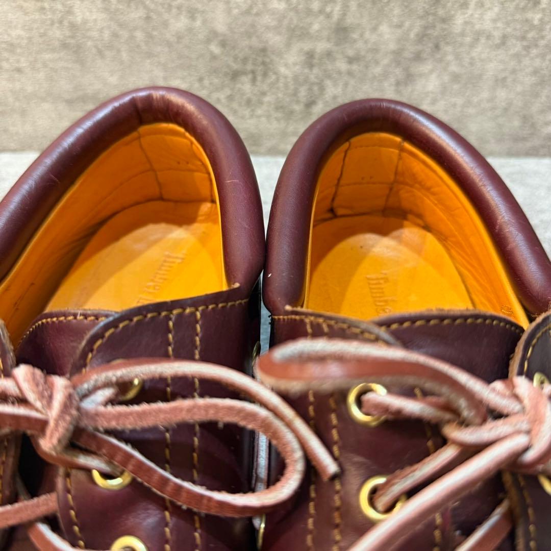 【定番】ティンバーランド デッキシューズ 3eye クラシック バーガンディ