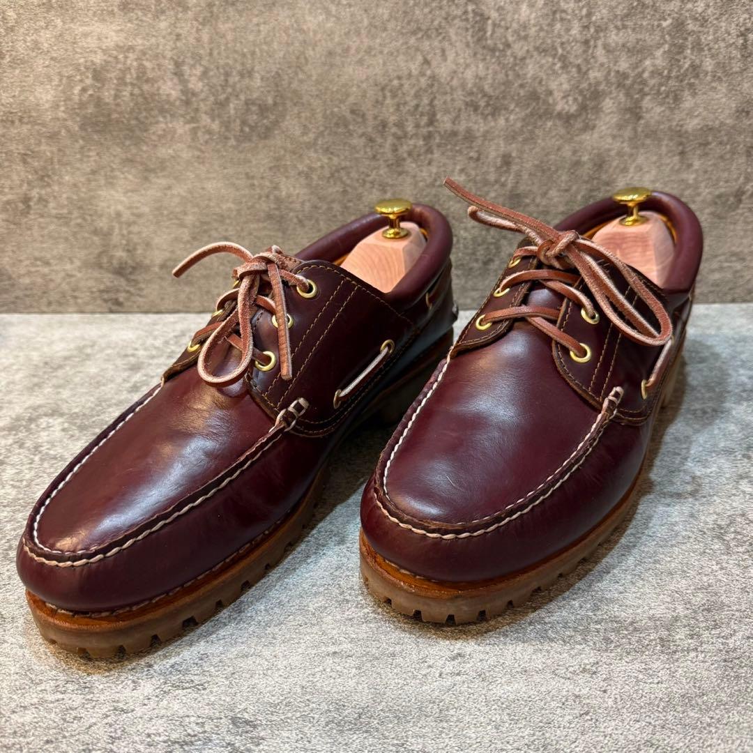【定番】ティンバーランド デッキシューズ 3eye クラシック バーガンディ