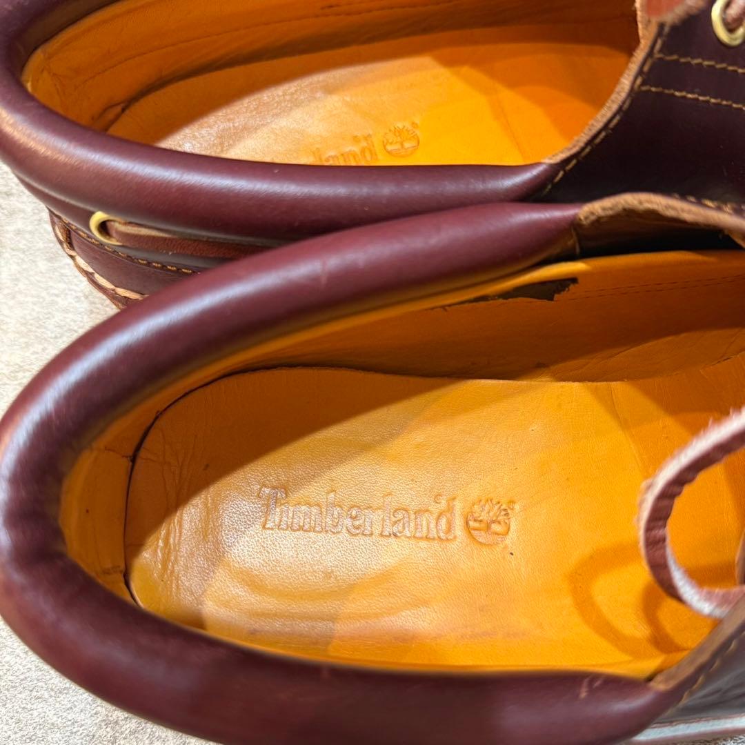 【定番】ティンバーランド デッキシューズ 3eye クラシック バーガンディ