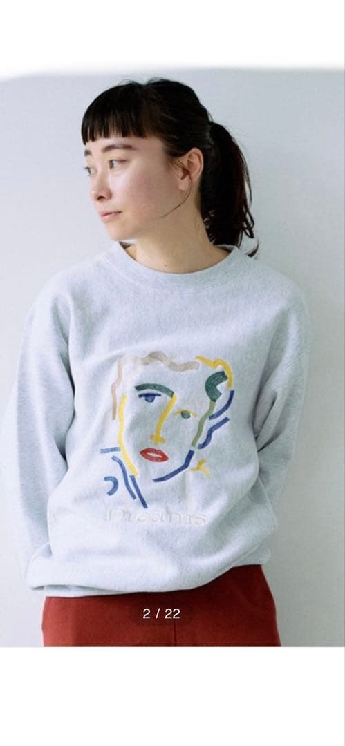 yuni dreams embroidery スウェット　トレーナー