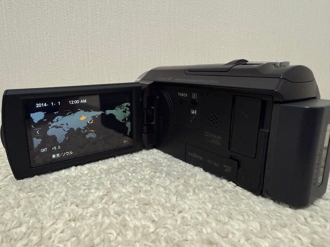 SONY HDR-CX535 ビデオカメラ ボルドーブラウン 【三脚付き】