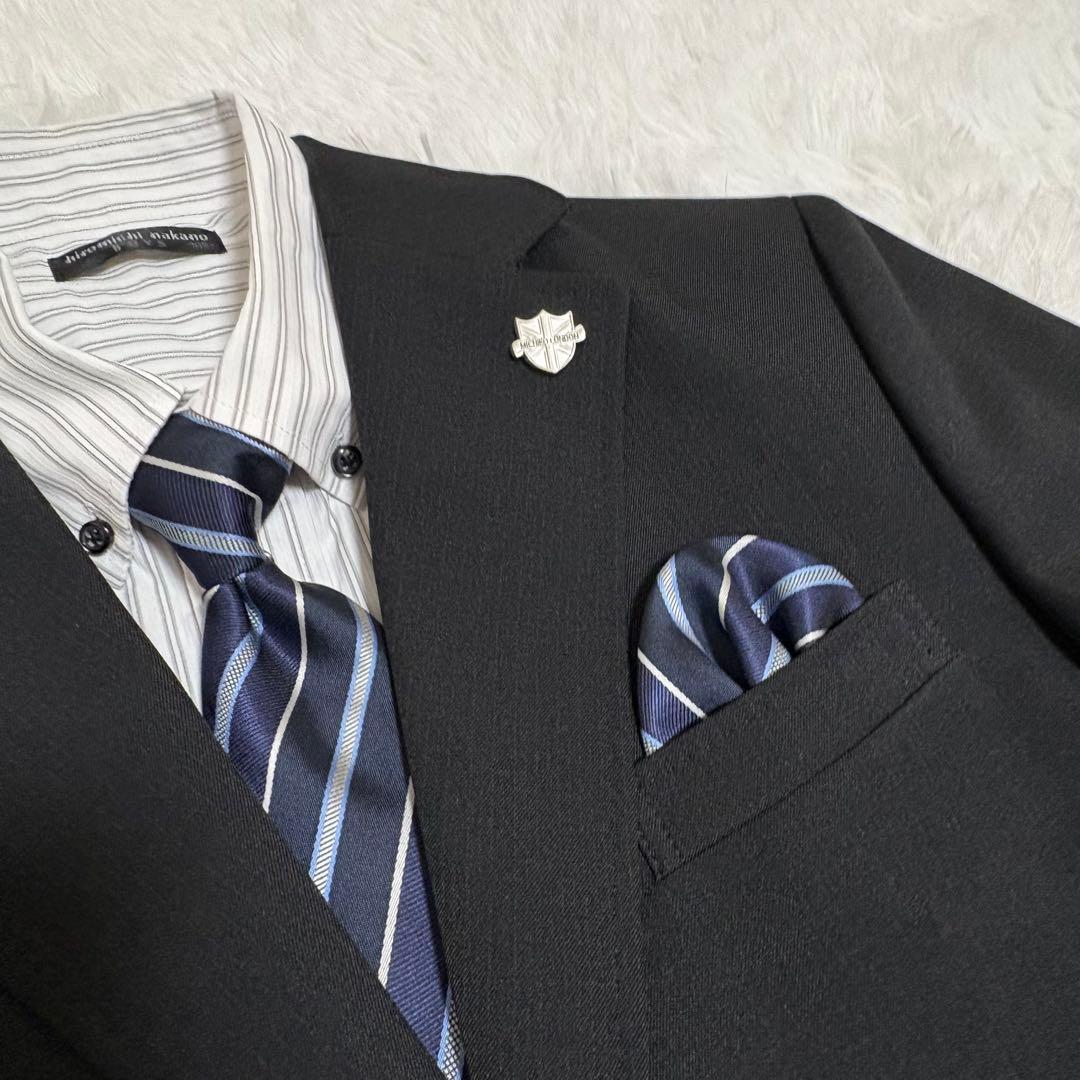 【美品】卒服ミチコロンドン スーツ セットアップ 男児 165 ネイビー