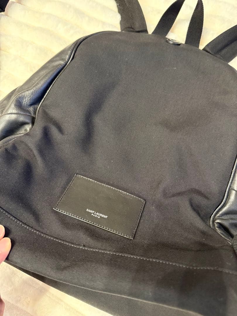 サンローランパリ リュック バックパック シティ ブラック レザー