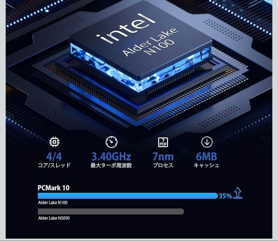 ミニpc N100 12GB DDR5 256GB SSD Win11 Pro