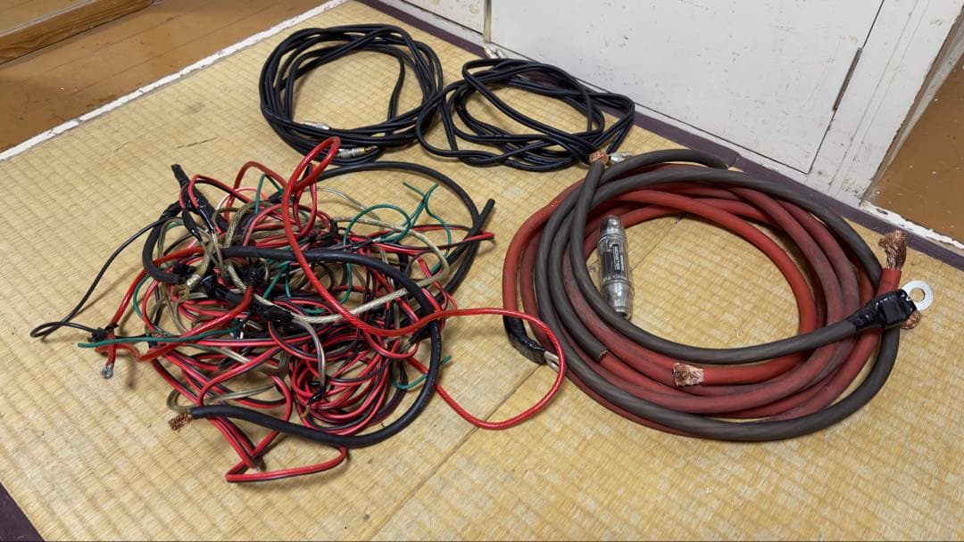 カーオーディオ 配線セット 200a ヒューズ 0ケージ RCAケーブル