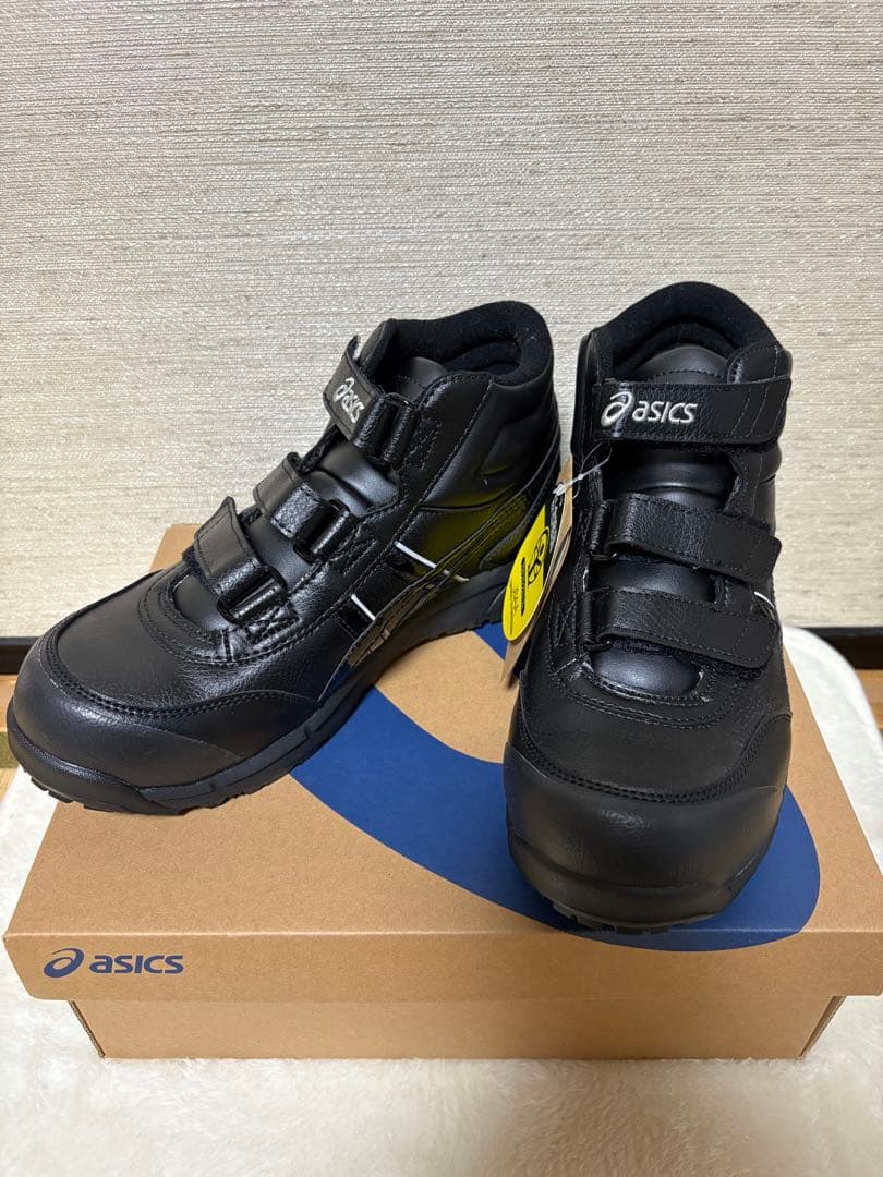 ASICS ブラック 安全靴 ウィンジョブCP302 25.5cm