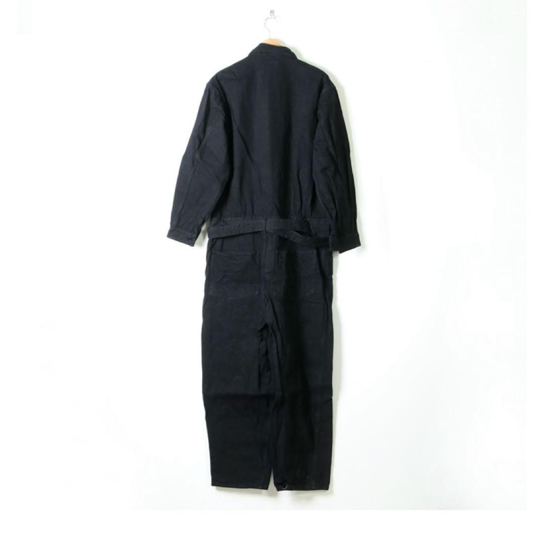 COMOLI（コモリ）デニム　オールインワン　ブラック