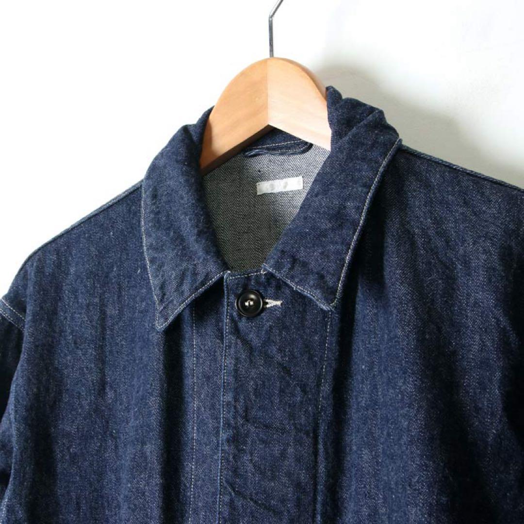 COMOLI（コモリ）デニム　オールインワン　ブラック