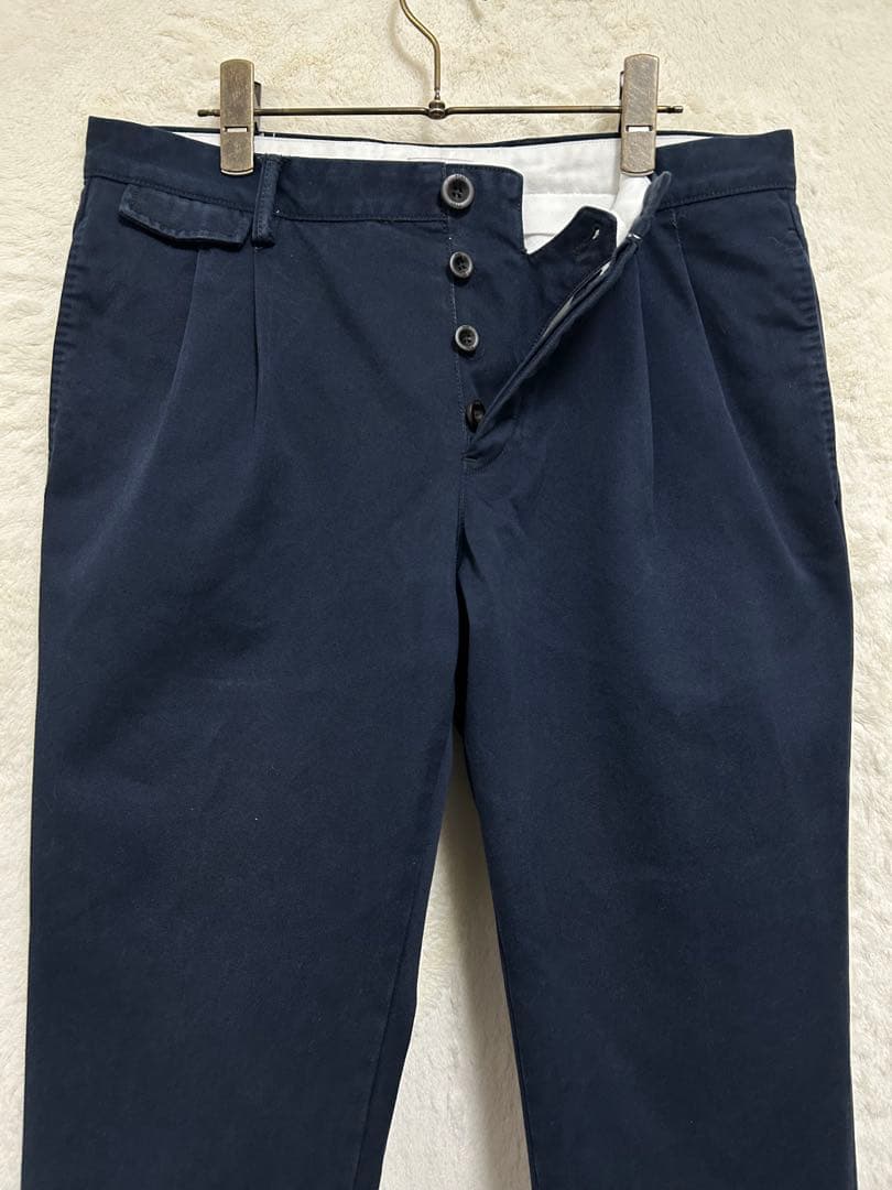 【美品】PT01 メンズ チノパン 32inc. L 82 ネイビー 製品洗い