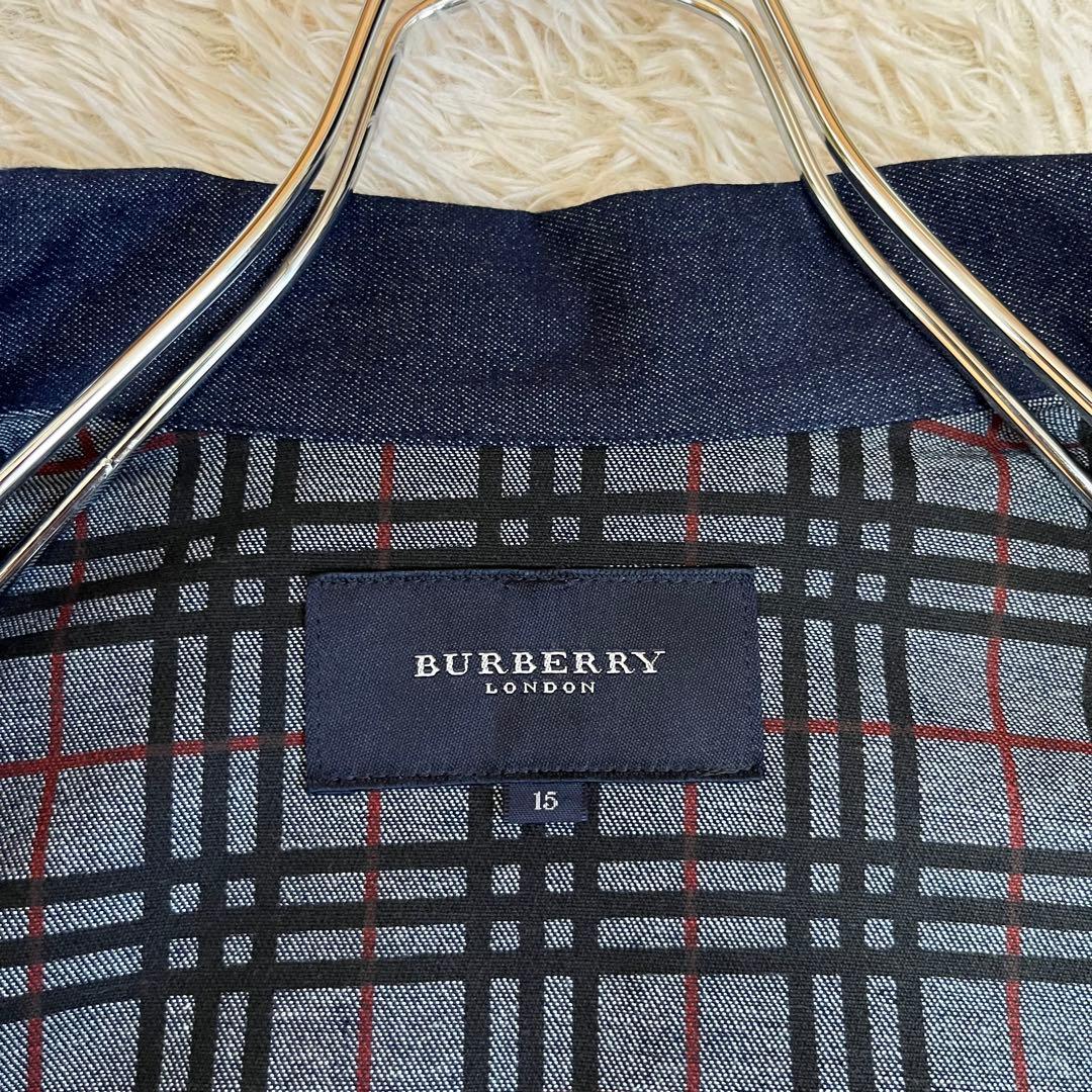 【極美品】バーバリーロンドン デニムジャケット ノバチェック 大きいサイズ