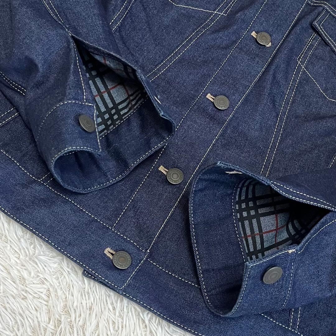 【極美品】バーバリーロンドン デニムジャケット ノバチェック 大きいサイズ