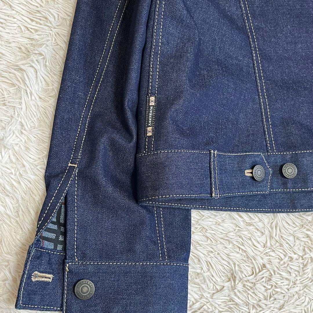 【極美品】バーバリーロンドン デニムジャケット ノバチェック 大きいサイズ