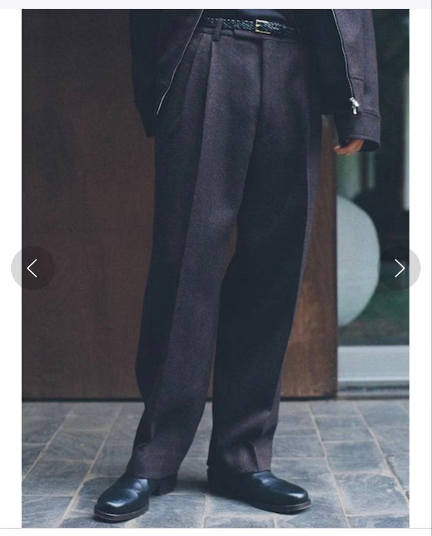 パンツ LIDNM PREMIUM SHETLAND SLACKS S