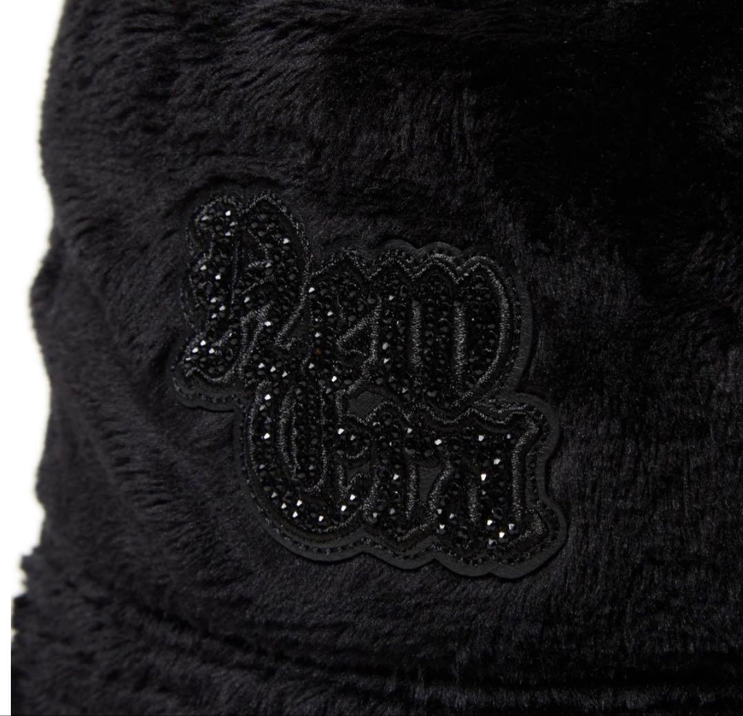 セーラーブリム Micro Fur Rhinestone ブラック