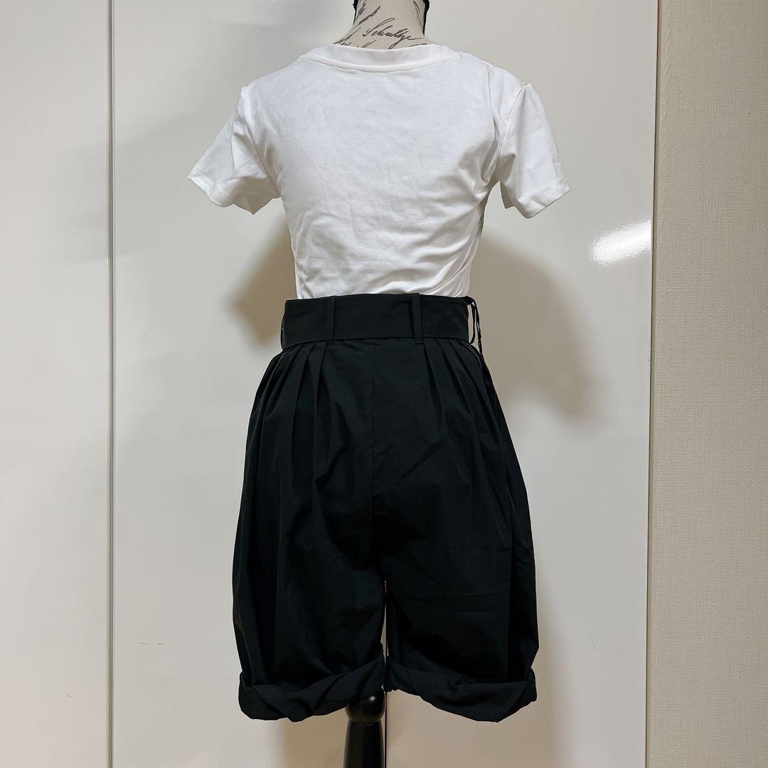 【希少・新品タグ付未使用品】MIU MIU ショートパンツ リボン ポプリン