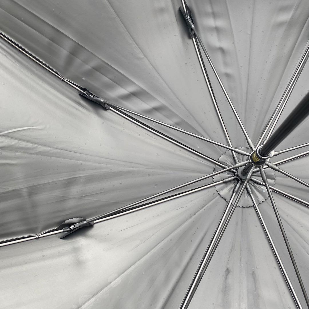 芦屋ロサブラン♡遮光日傘　長傘　黒　白バンブー　持ち手竹　紫外線対策