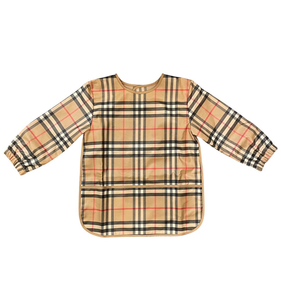 バーバリー キッズエプロン ノバチェック ベージュ