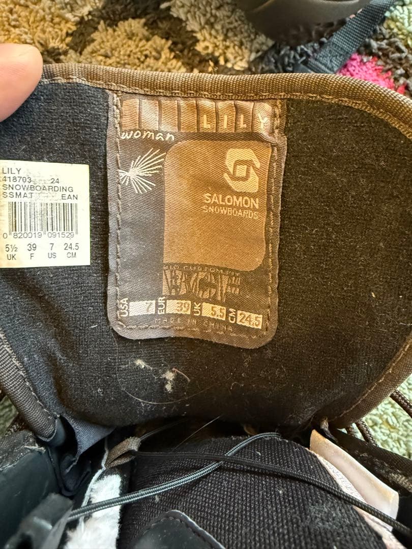 SALOMON スノーボード　板/ブーツ24.5cm／バック