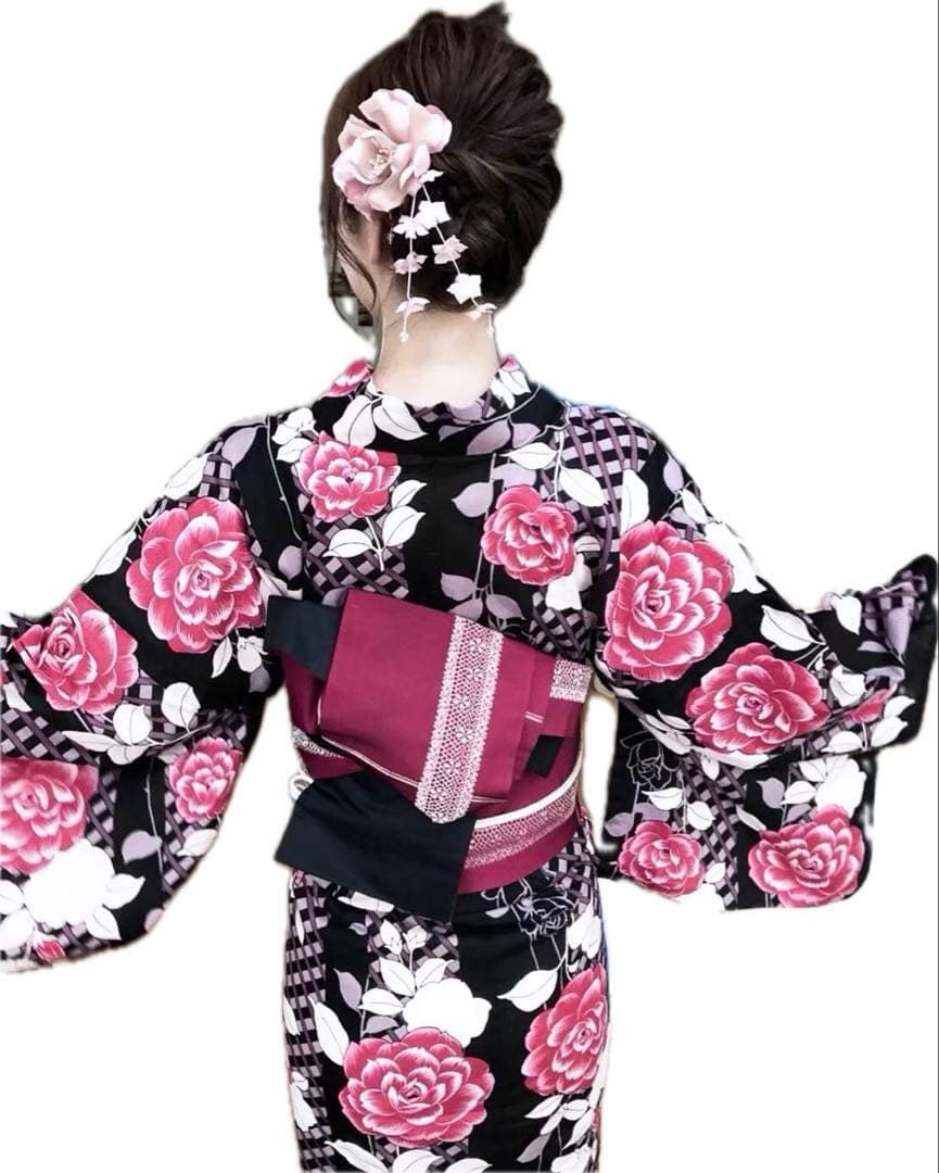 きものやまと　浴衣フルセット（6点）＋着付け小物セット（5点）計11点セット