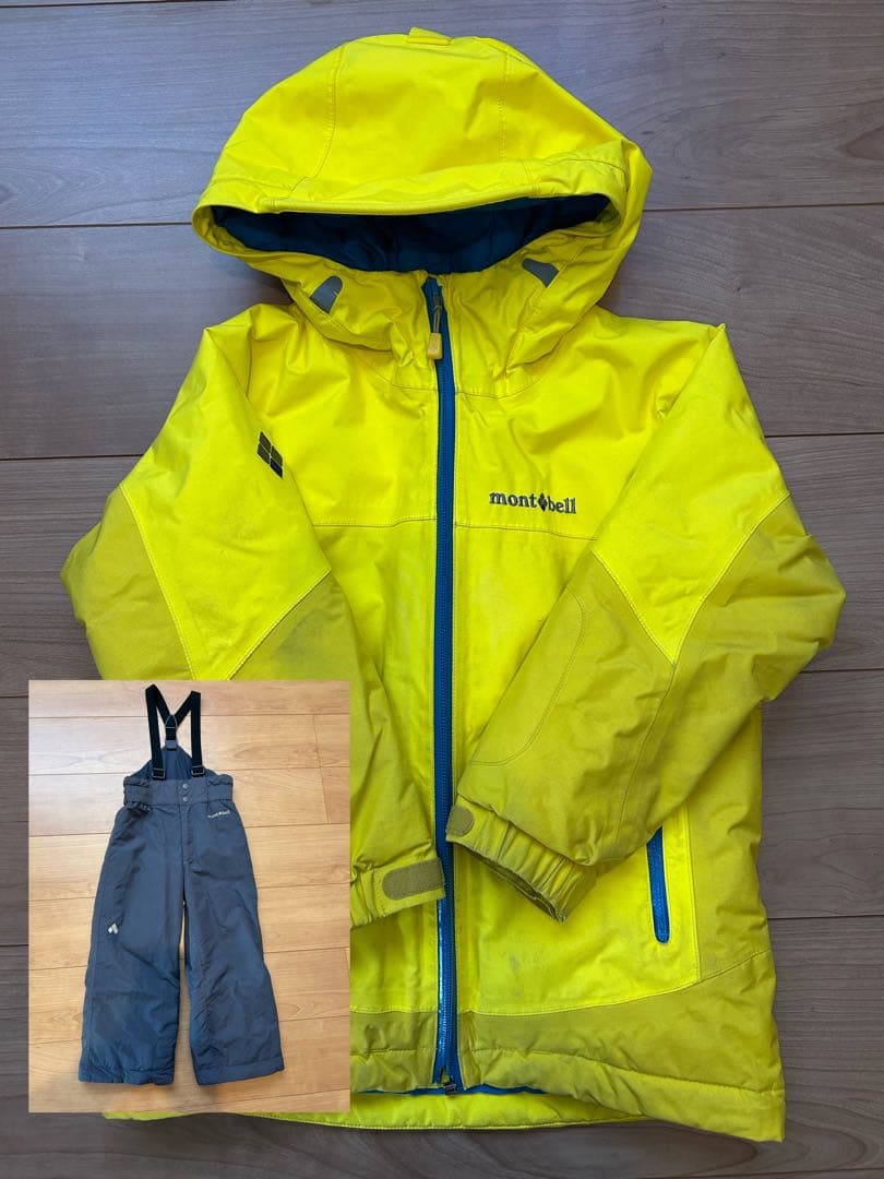 スキーウェア 上下セット 95〜115cm（110㎝）　montbell