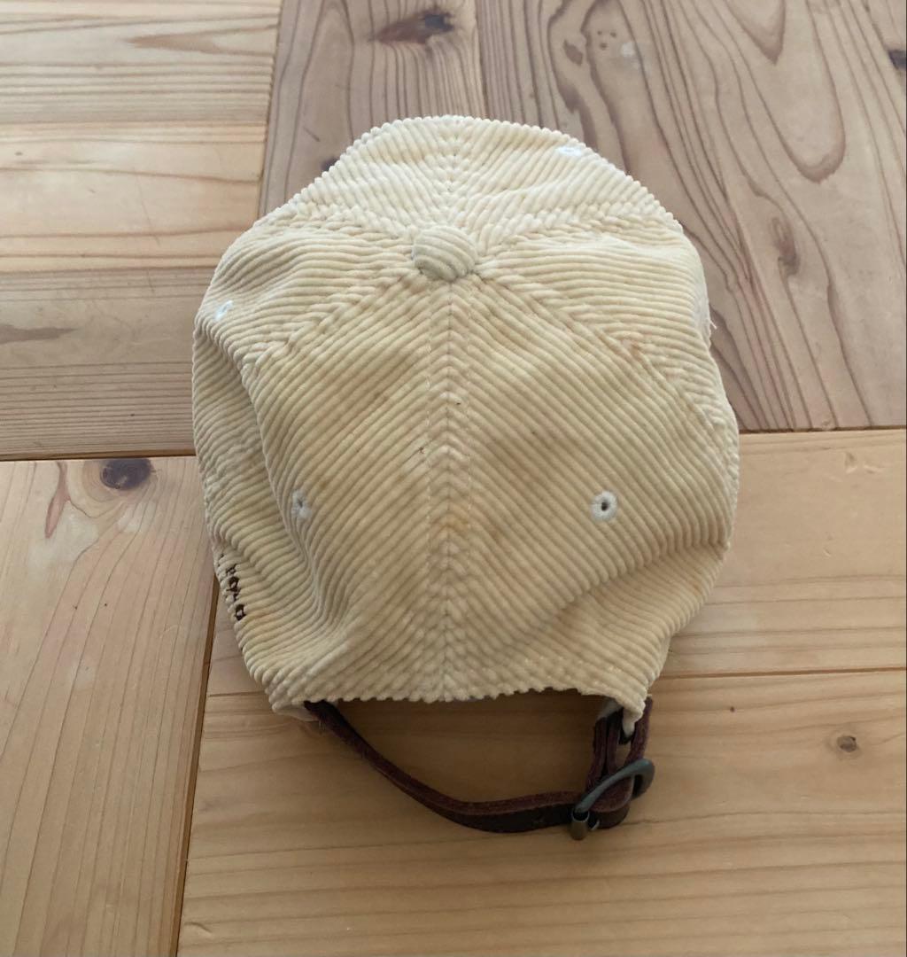 Ralph Lauren ラルフ キャップ 帽子 レザー コーデュロイ 90s