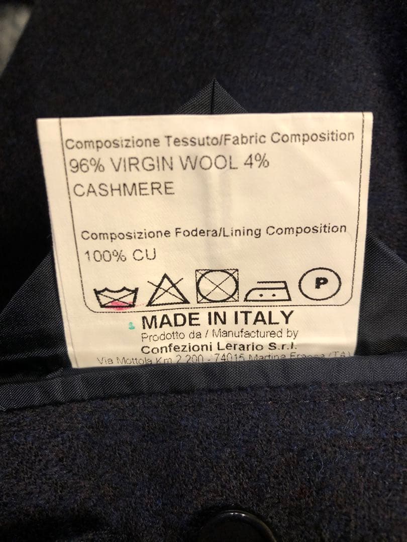 SAFARI掲載 限定品 タリアトーレ ネイビー ブレザー 44 紺ブレ