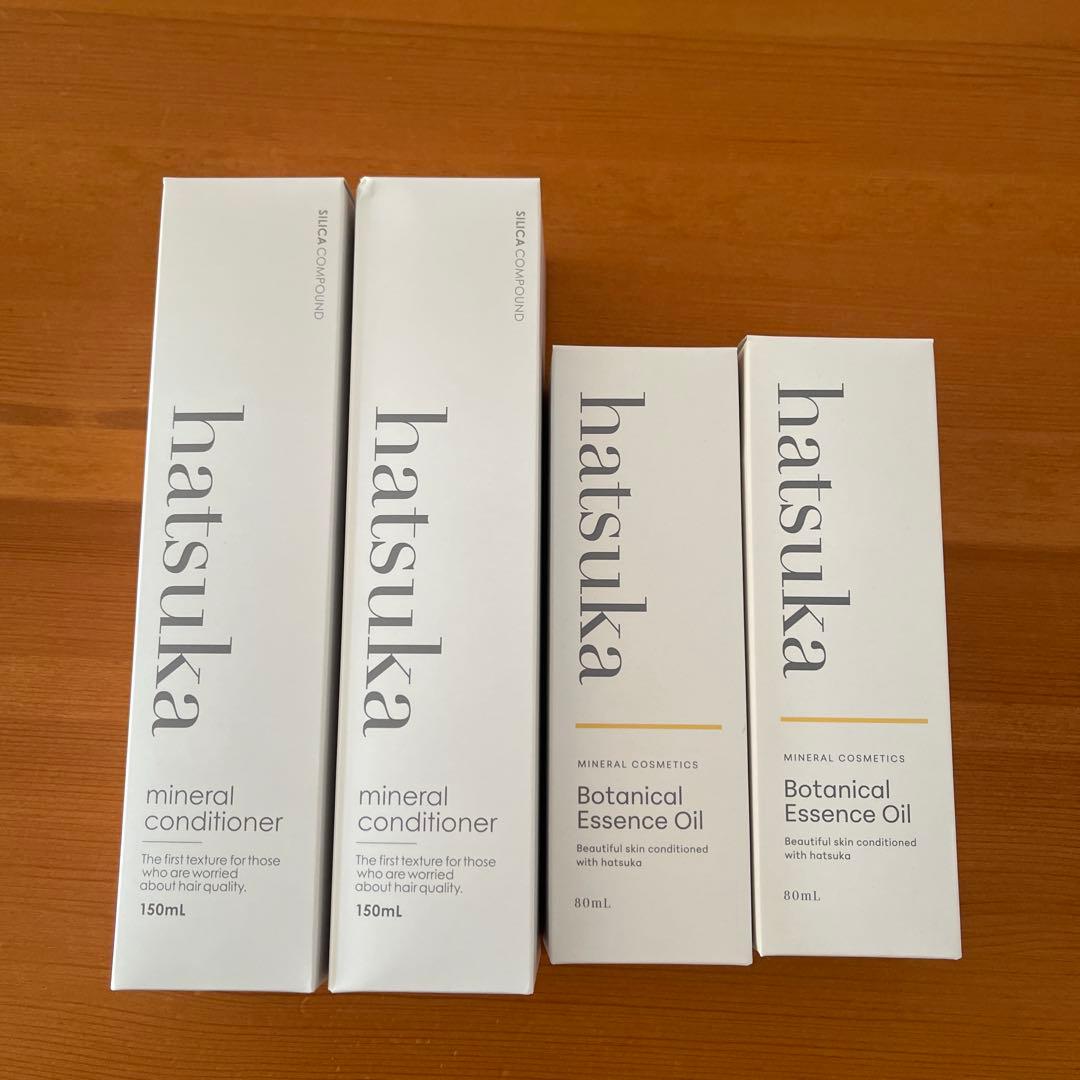 hatsuka ボタニカルエッセンスオイル & ミネラルコンディショナー　各2点