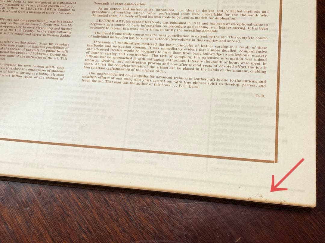 LEATER SECRETS By F.O. BAIRD レザークラフト美品