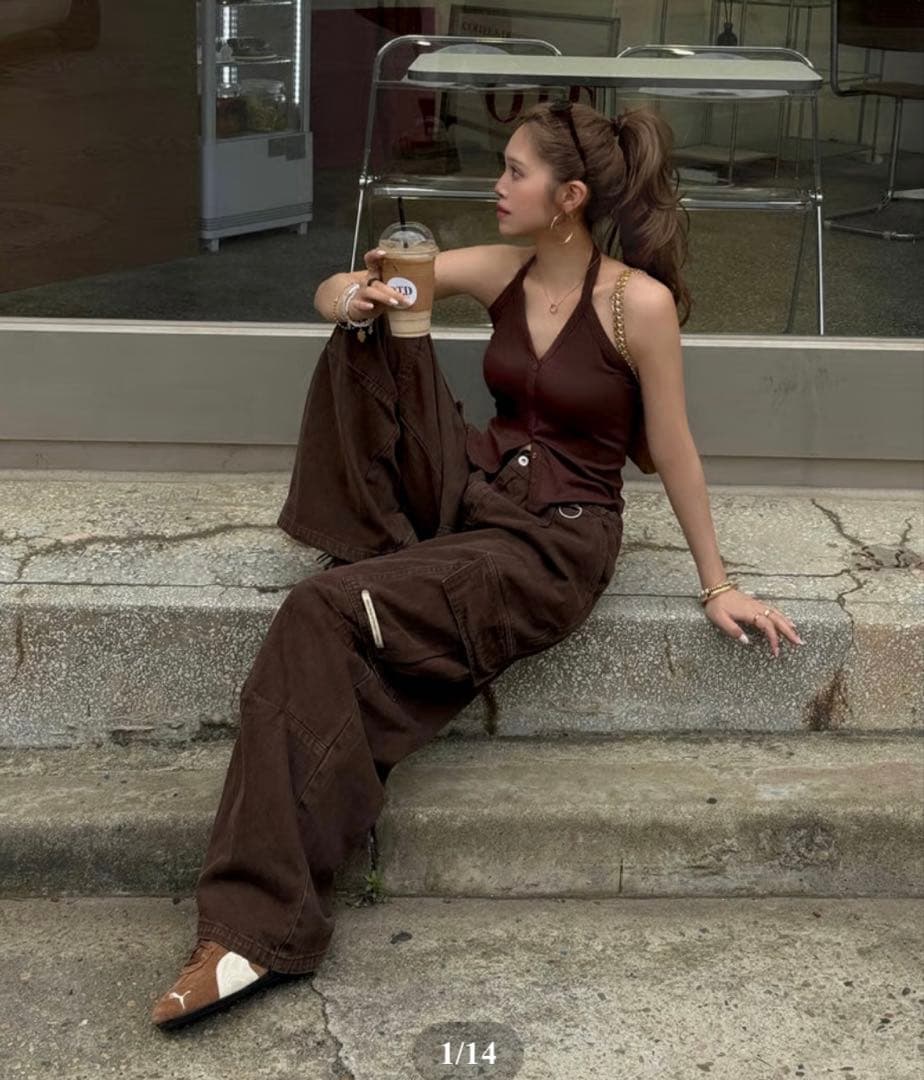 Nalm. ボリュームオーバーカーゴパンツ