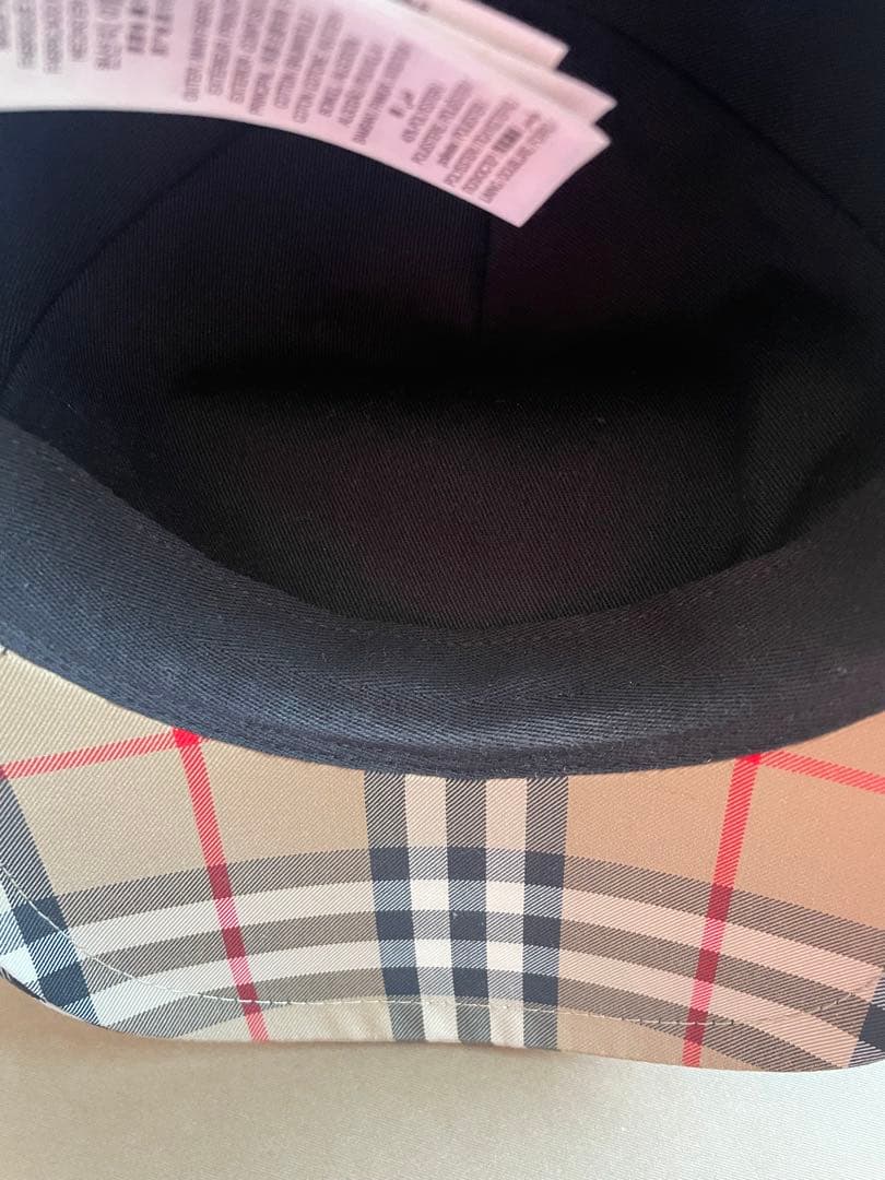 【パンチョ@即購入ok 】Burberryチェック柄 ベースボールキャップ