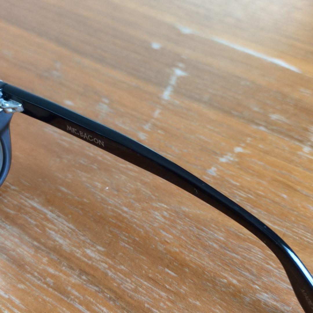 Stussy MR. BACON ブラックフレーム　クリアグラス　サングラス