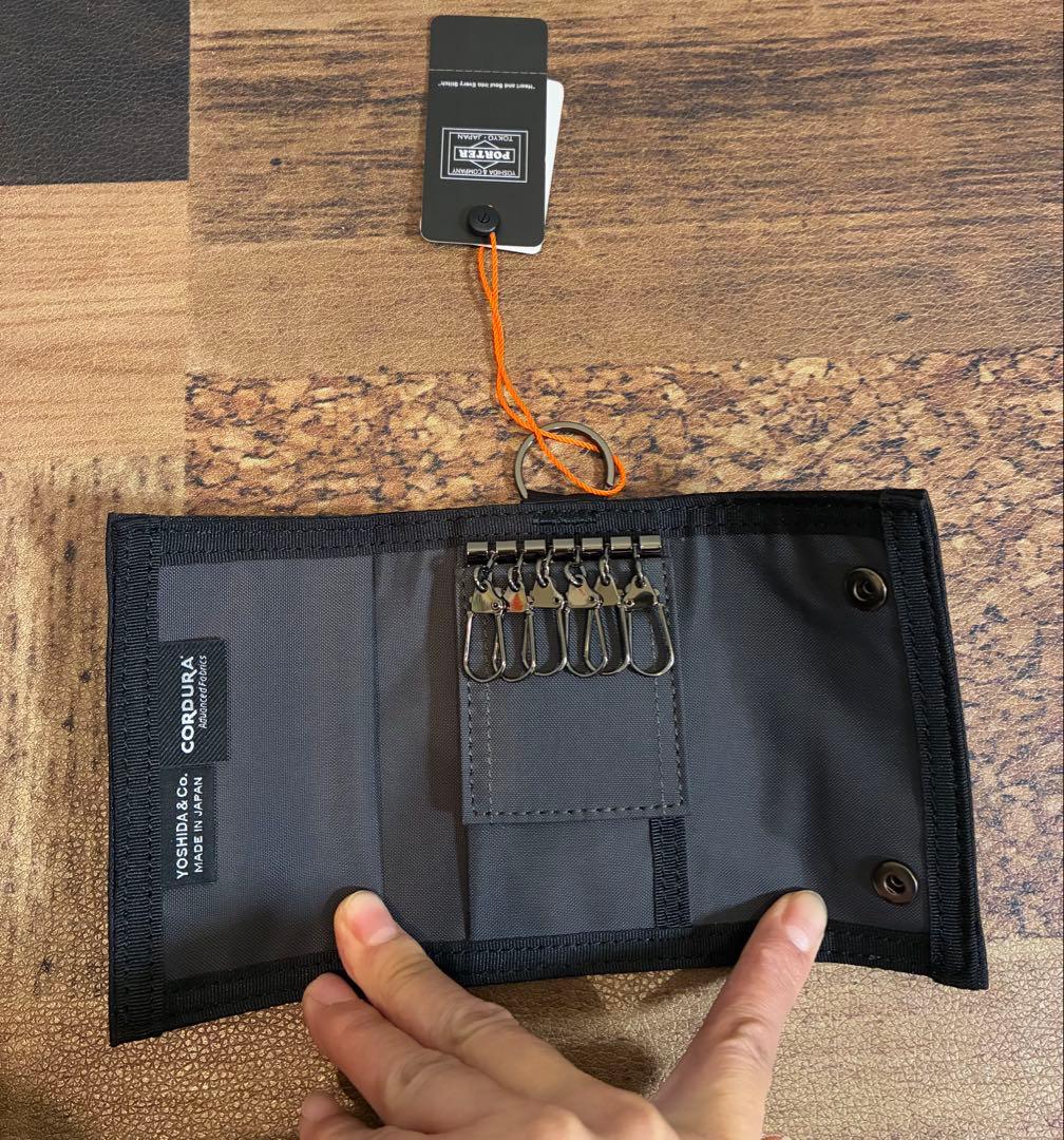新品　PORTER ポーター　吉田カバン 6連キーケース　黒　◆日本製◆
