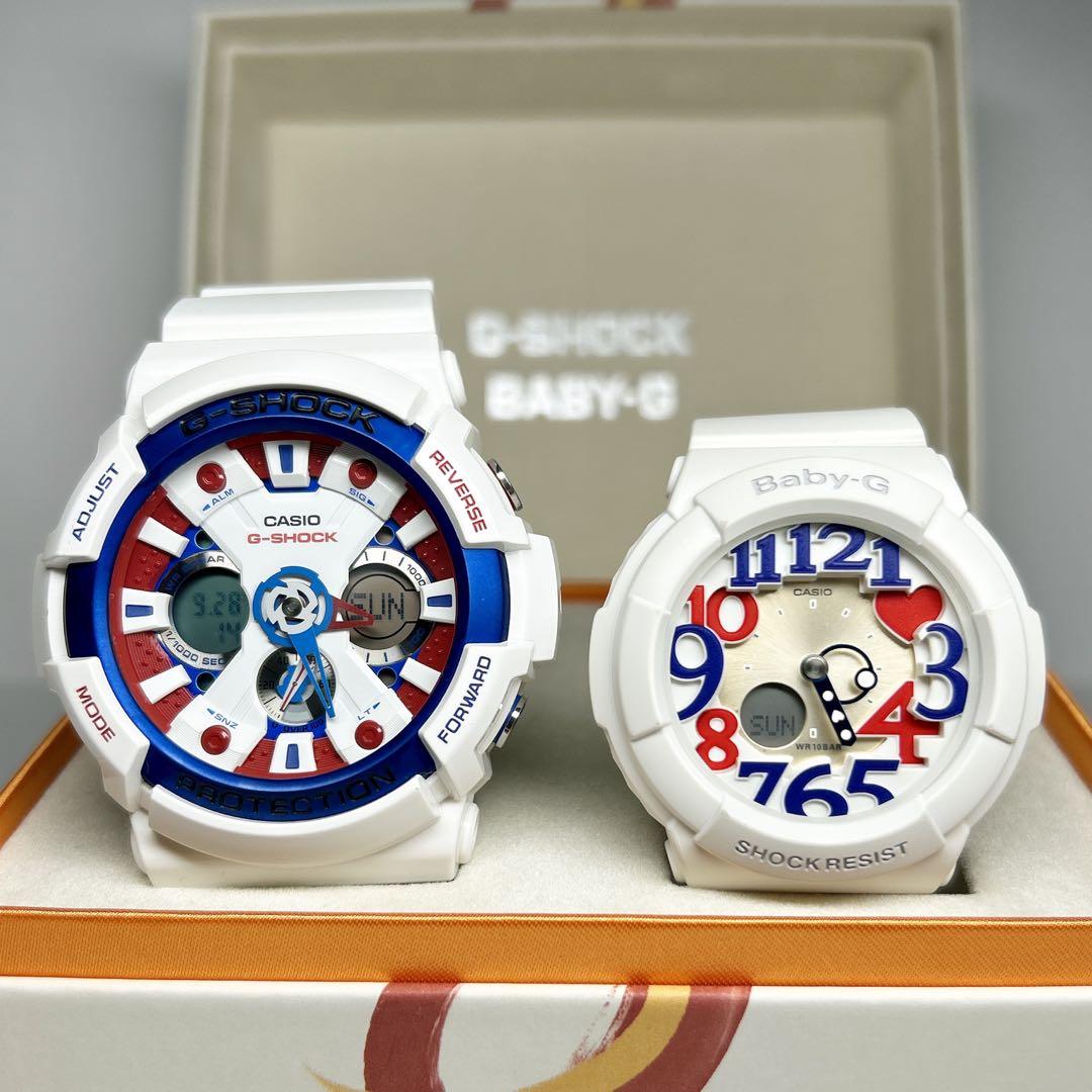 CASIO G-SHOCK BABY-G❤️【美品】❤️トリコロール❤️ペアセット❤️