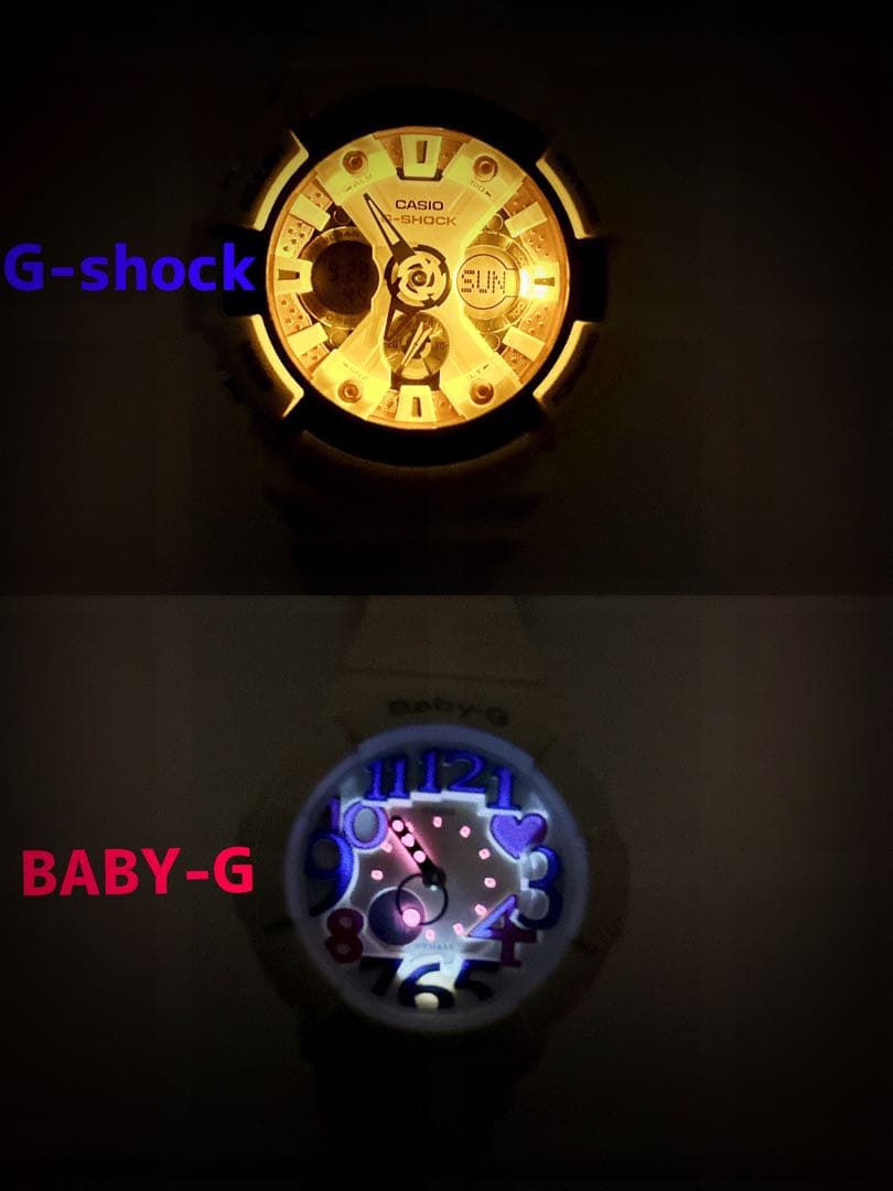CASIO G-SHOCK BABY-G❤️【美品】❤️トリコロール❤️ペアセット❤️