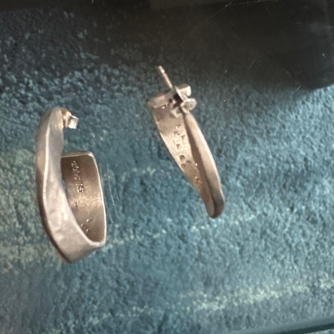 ブランイリス　シルバー フープピアス 約3cm