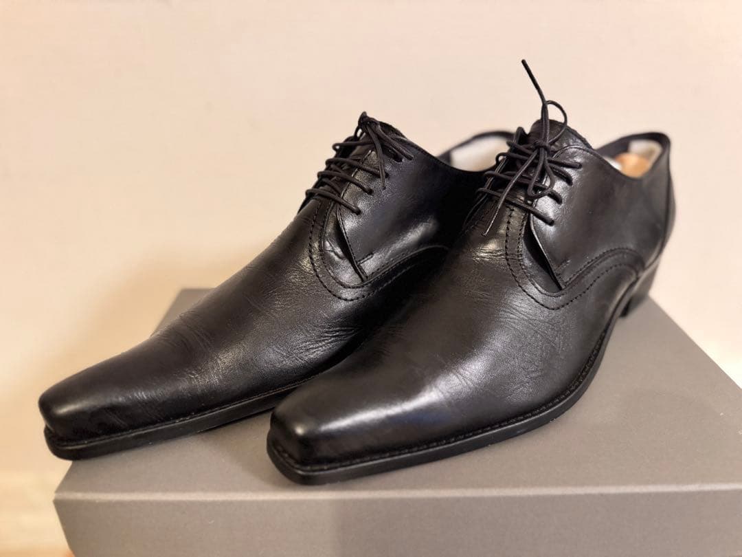 ★美品★ フープディドゥ ポインテッドトゥ シューズ 26.5㎝ ブラック