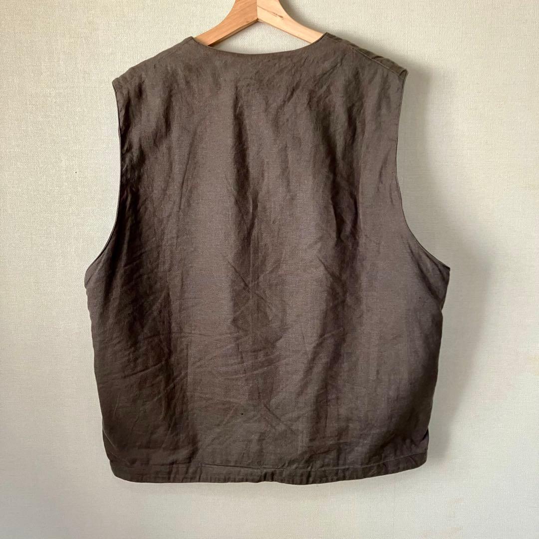 【nest Robe CONFECT】ポプリン クルーネックベスト サイズ4