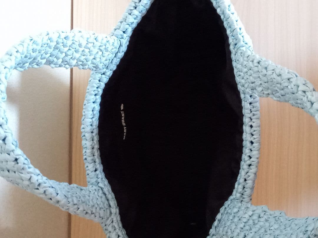 マリークワント:カゴバッグクロッシェラフィアライク トート