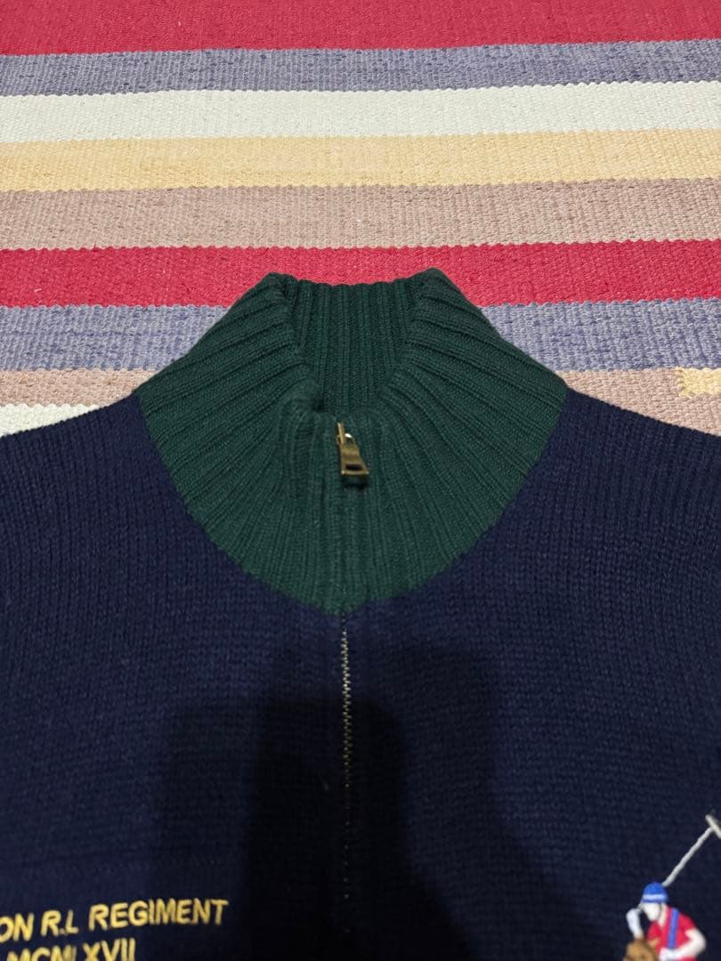 ポロバイラルフローレン ジップ ニット セーター