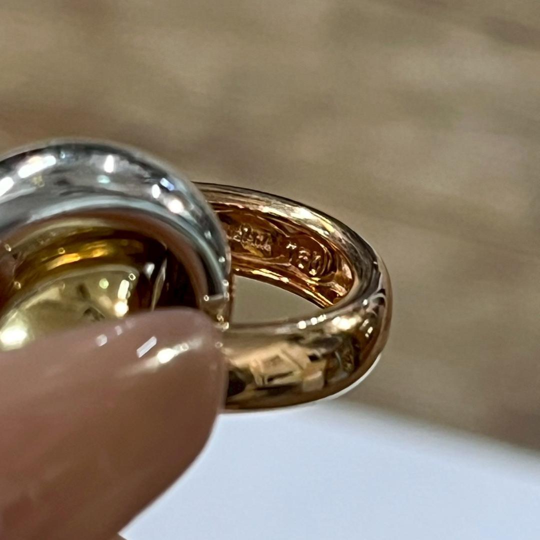 K◆美品 RUGIADA ルジアダ 18金 750PG YG WG 重量9.3g