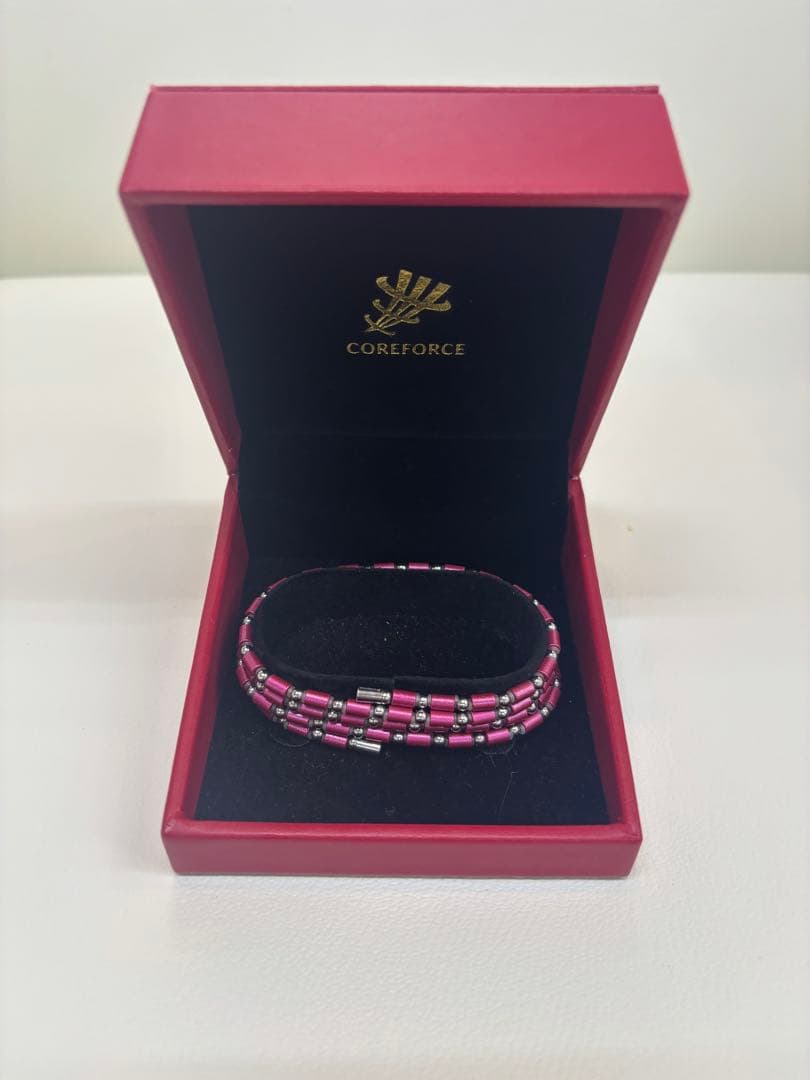 COREFORCE ピンクシルバーブレスレット